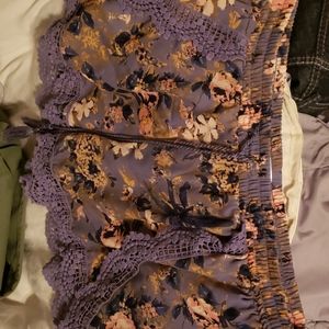 Exhilaration lace purple shorts